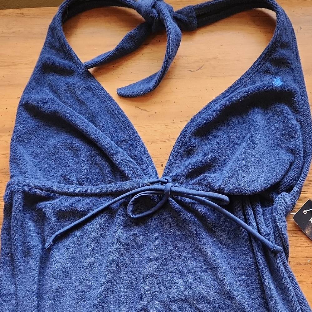 Ralph Lauren Halter Top Terry Cloth Dress